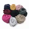 Imitation cashmere creased 90*180 long scarf, solid color and multiple colors available in stock Application Scenario